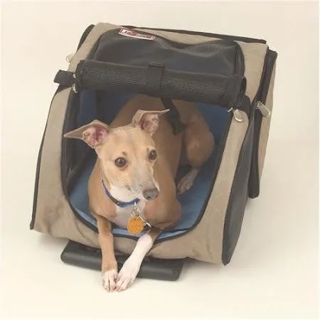 Roll Around Pet Carrier - Small-Khaki