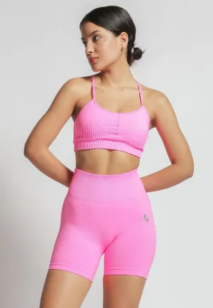 Rue Seamless Ribbed Sports Bra & Shorts Coord Set