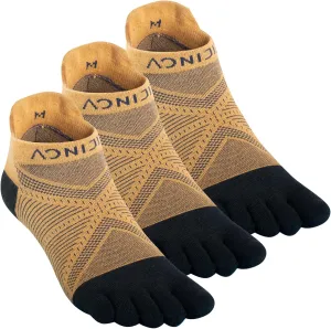 Running Athletic Toe Socks, Cool Quick-Dry Five-Toe Design with Arch Support for Men & Women