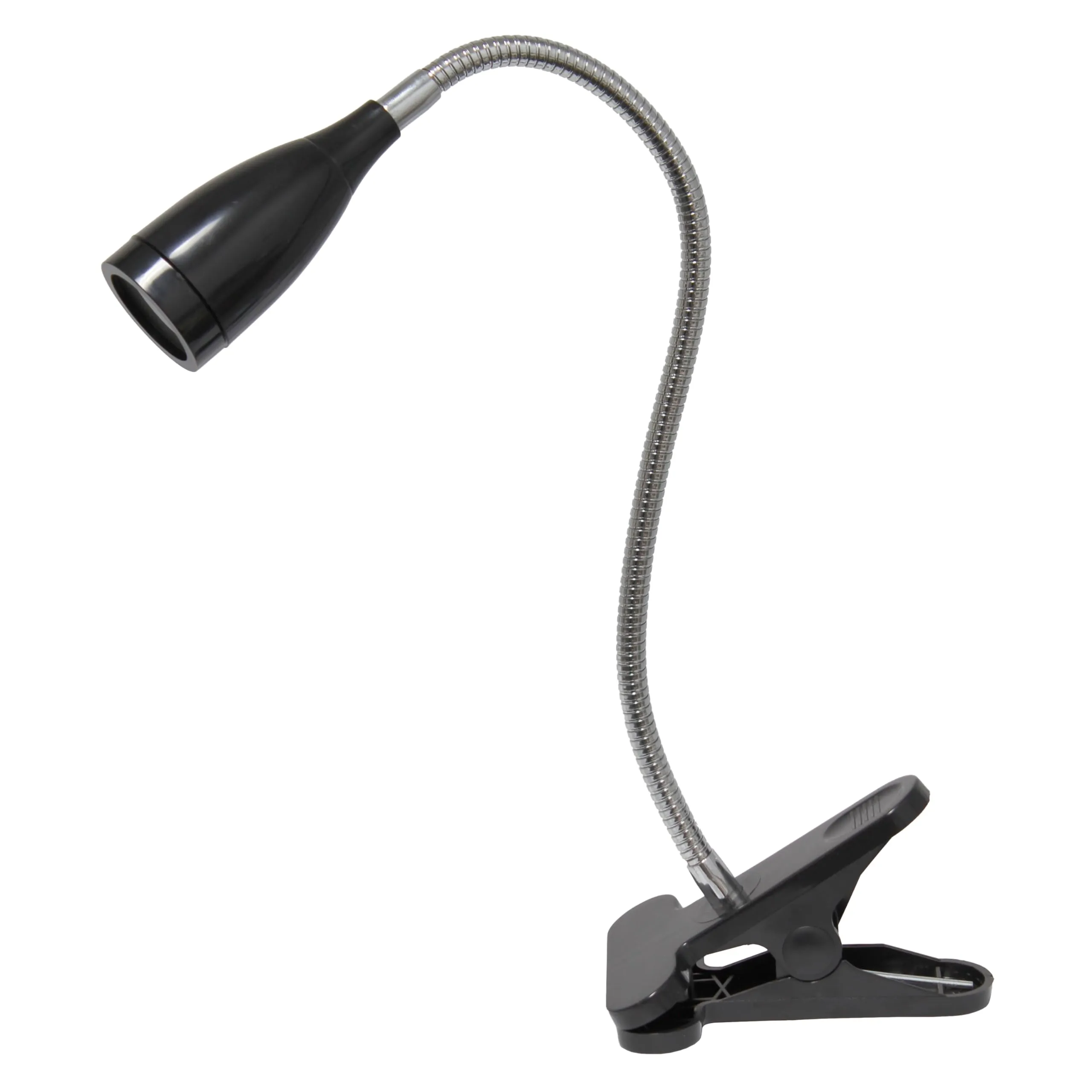 Rynx | Simple design Ld2005-Blk flexible goose-neck LED clip lamp desk lamp, black