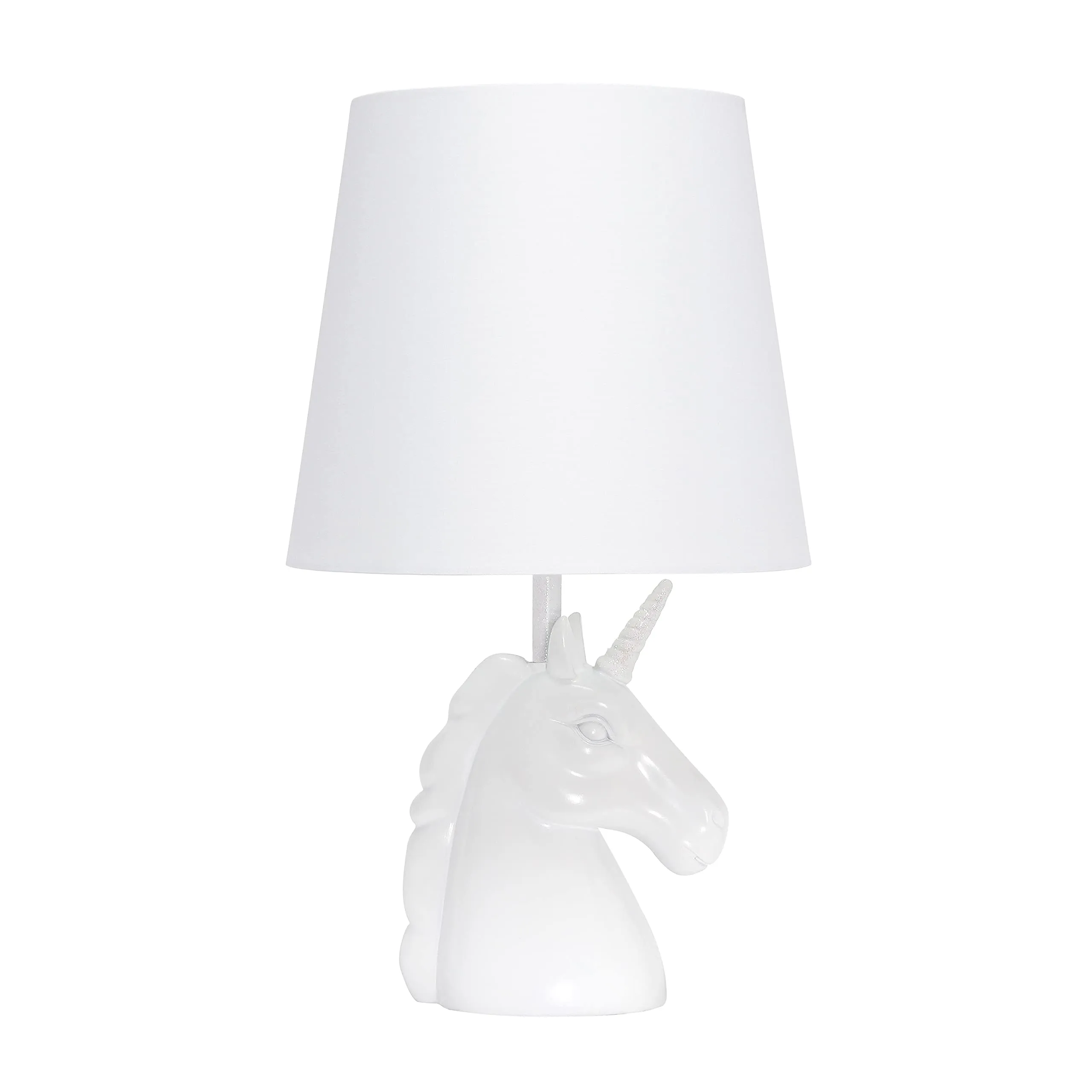 Rynx | Simple Design Lt1078-Ird Sparkling Glitter Unicorn Table Lamp, Iridescent
