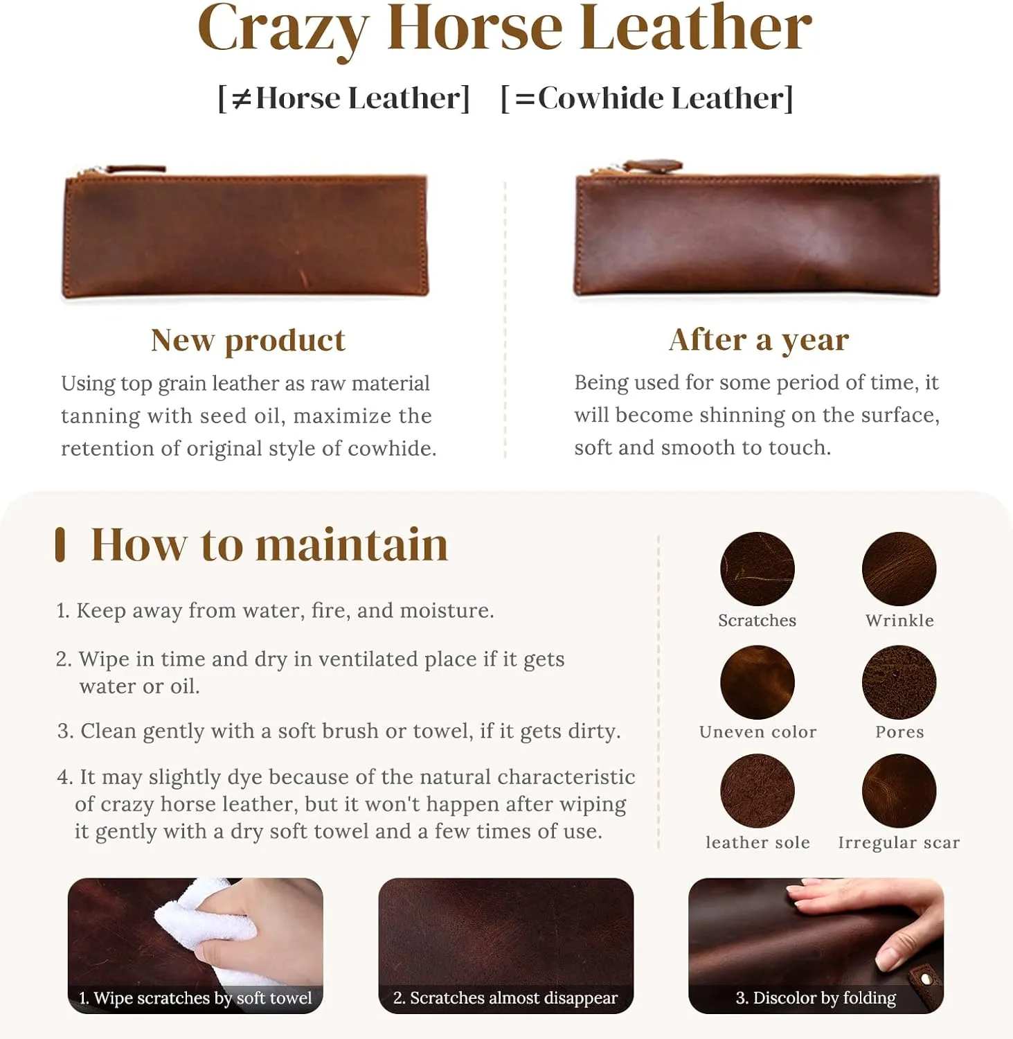 S-ZONE Small Genuine Leather Crossbody Bags for Women Purse and Handbag Wristlet