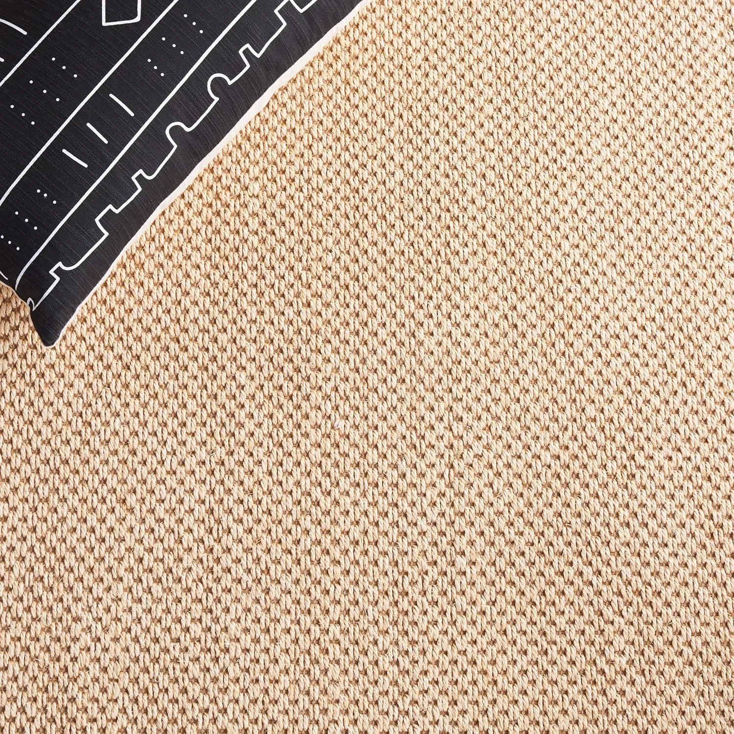 SAFAVIEH Area Rug 8x10 - Natural Fiber Collection - Large - Maize & Brown, Sisal, Border Design, Ideal for Living Room, Bedroom, Dining Space (NF141C)