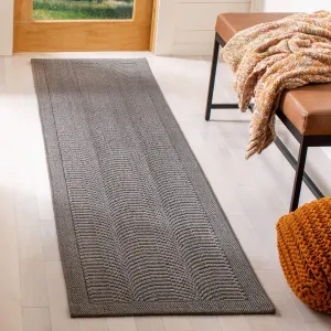 SAFAVIEH Palm Beach Collection Runner Rug - 2' x 8', Ash, Sisal & Jute Design, Ideal for High Traffic Areas in Living Room, Bedroom (PAB322E)