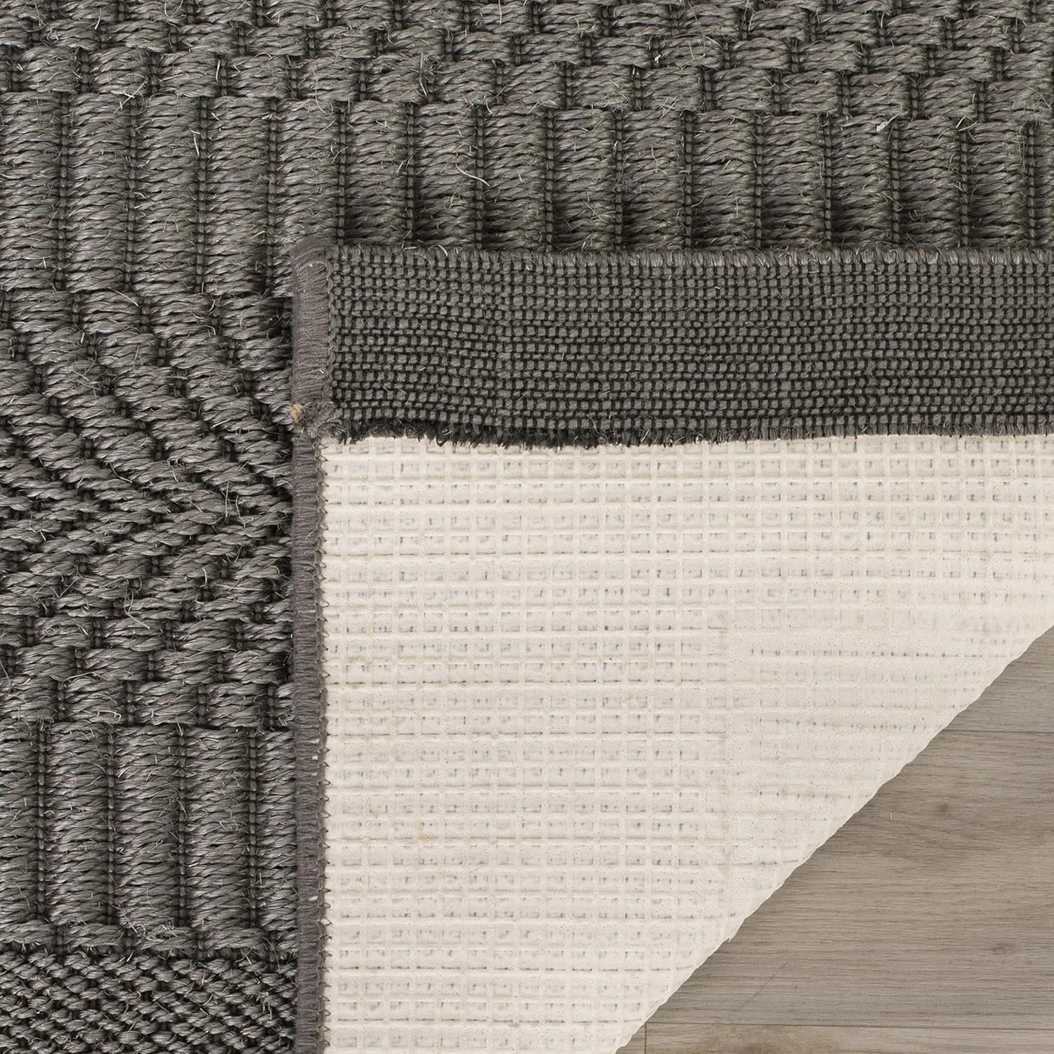 SAFAVIEH Palm Beach Collection Runner Rug - 2' x 8', Ash, Sisal & Jute Design, Ideal for High Traffic Areas in Living Room, Bedroom (PAB322E)