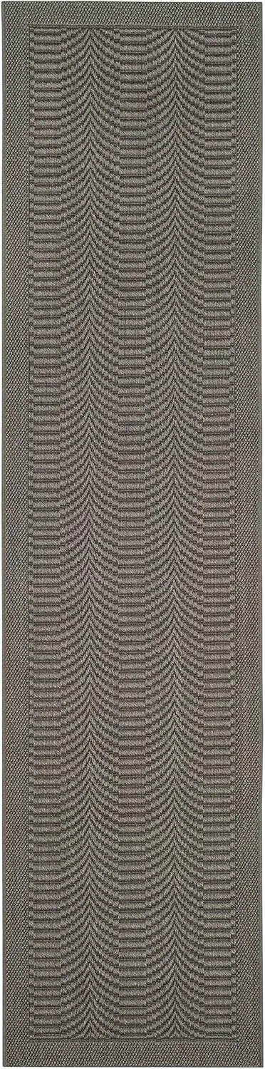 SAFAVIEH Palm Beach Collection Runner Rug - 2' x 8', Ash, Sisal & Jute Design, Ideal for High Traffic Areas in Living Room, Bedroom (PAB322E)