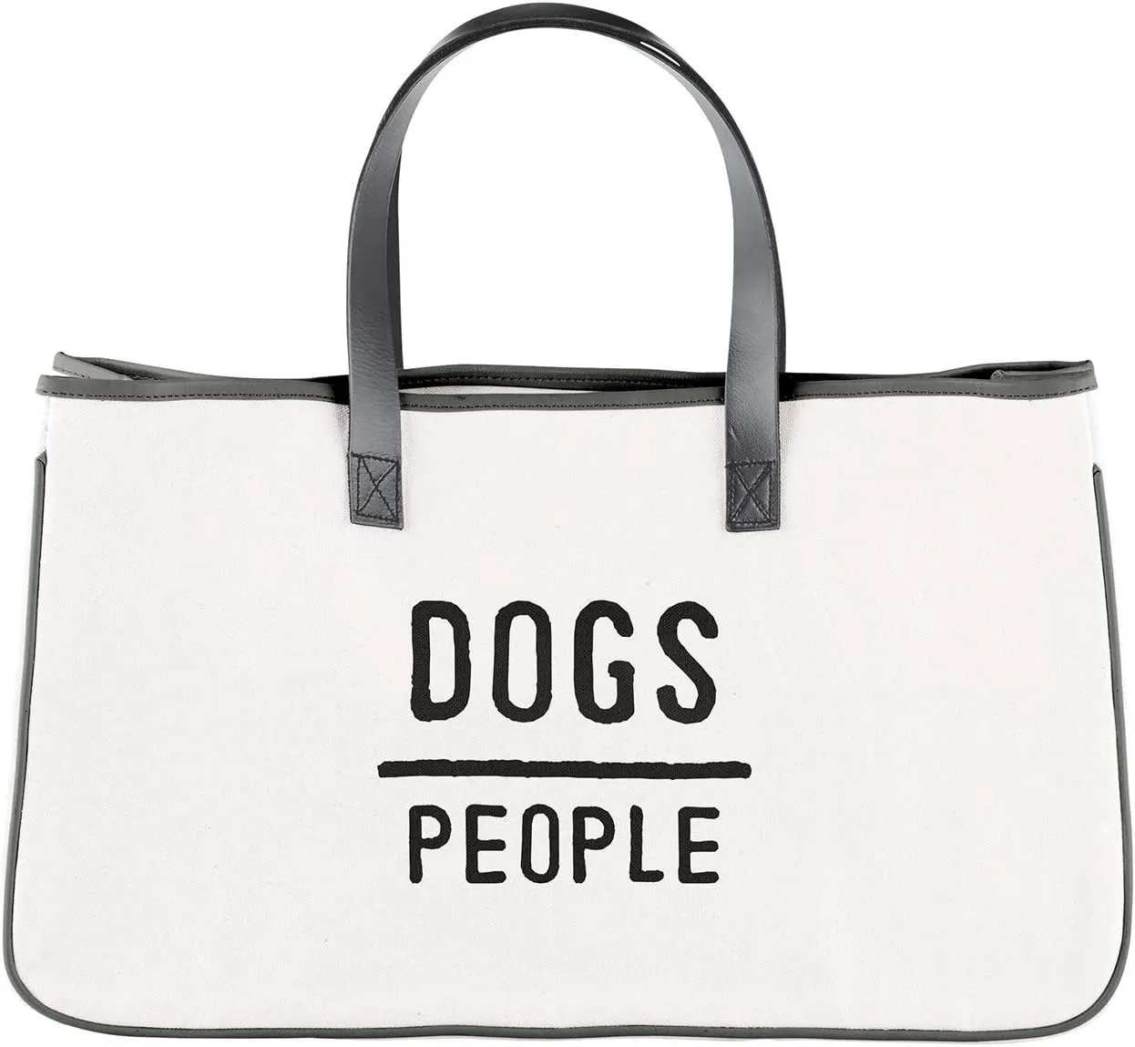 Santa Barbara Design Studio Face to Face Canvas Tote, Large, Dogs/People