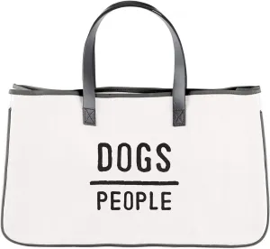 Santa Barbara Design Studio Face to Face Canvas Tote, Large, Dogs/People