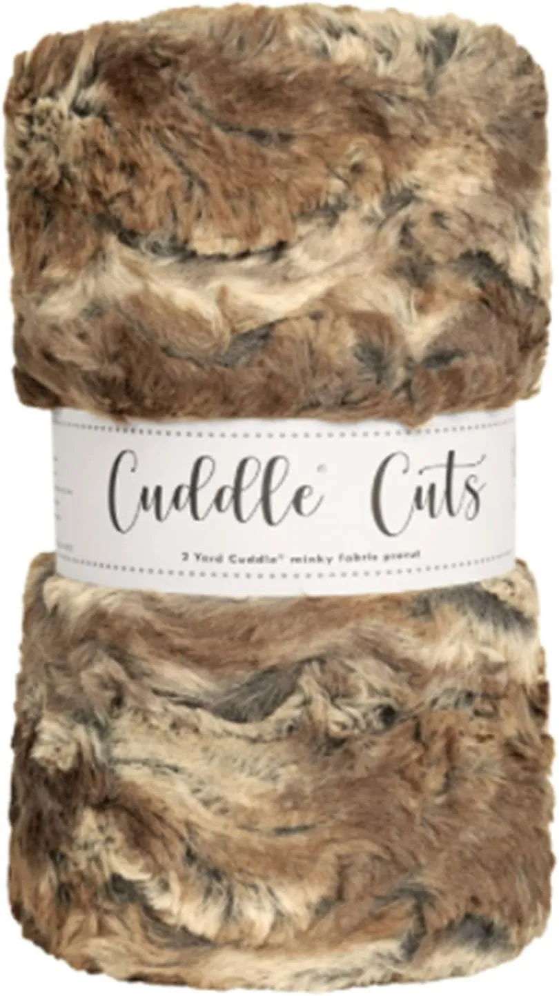 Shannon Fabrics Luxe Cuddle Cut 2Yd-Wild Rabbit Driftwood, Assorted