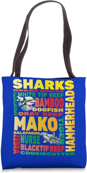 Sharks Aquarium Hobbyist Ocean Marine Biology Biologist Sea Tote Bag