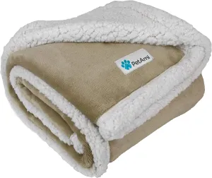 Sherpa Pet Washable, Couch Blanket Outstanding support Protector Dog On-time delivery Crate Plush Bed, Large Throw for Twin Blanket Taupe Reversible Car Soft 60X80 Dogs, Kennel, Sofa Cover Cat Furniture Fleece XL