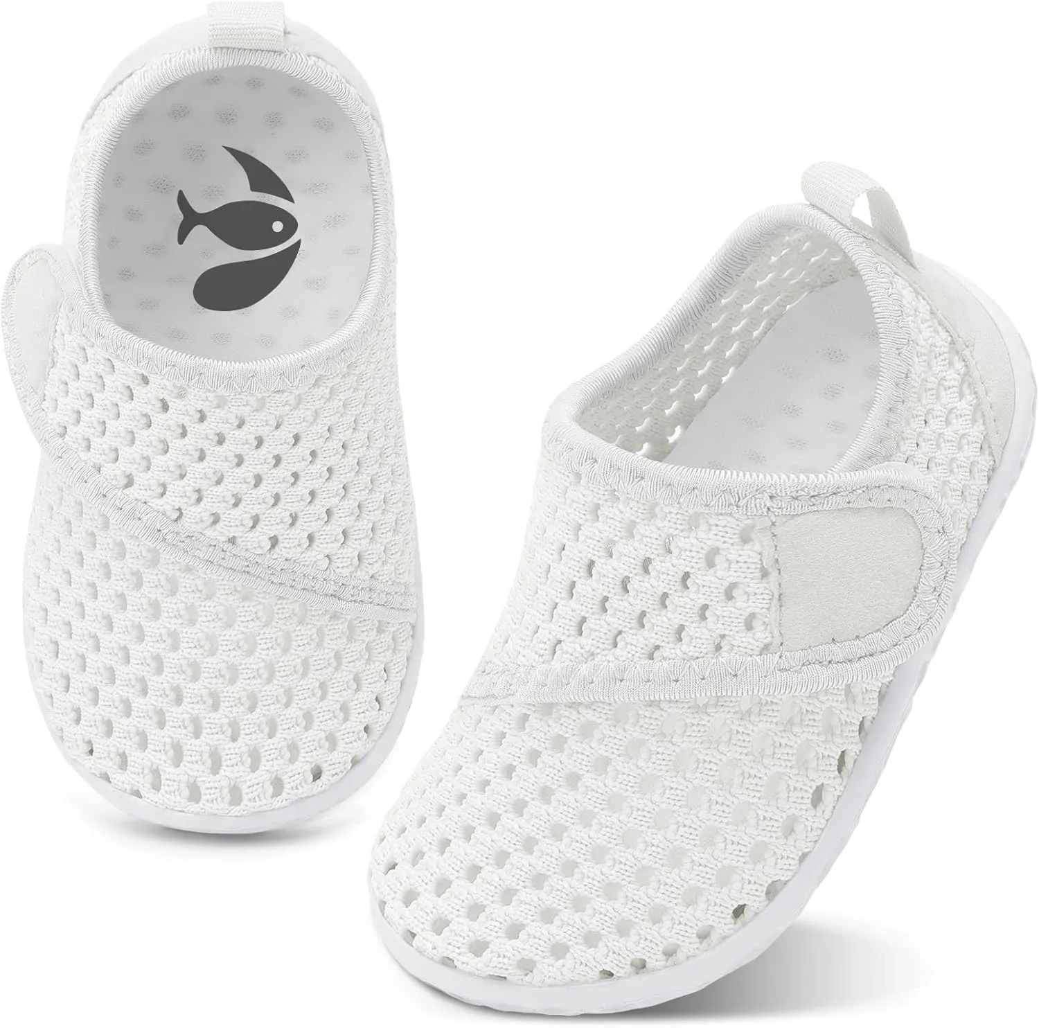 shopUAL Toddler Water Shoes Kids Girls Boys Beach Aqua Socks Skin Barefoot Walking Water Shoes Quick Dry Non-Slip Breathable Swim Pool Surf