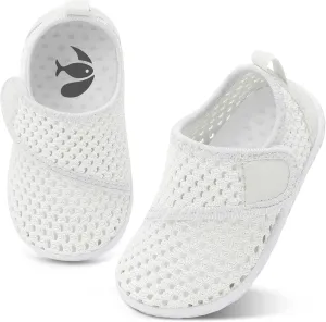 shopUAL Toddler Water Shoes Kids Girls Boys Beach Aqua Socks Skin Barefoot Walking Water Shoes Quick Dry Non-Slip Breathable Swim Pool Surf
