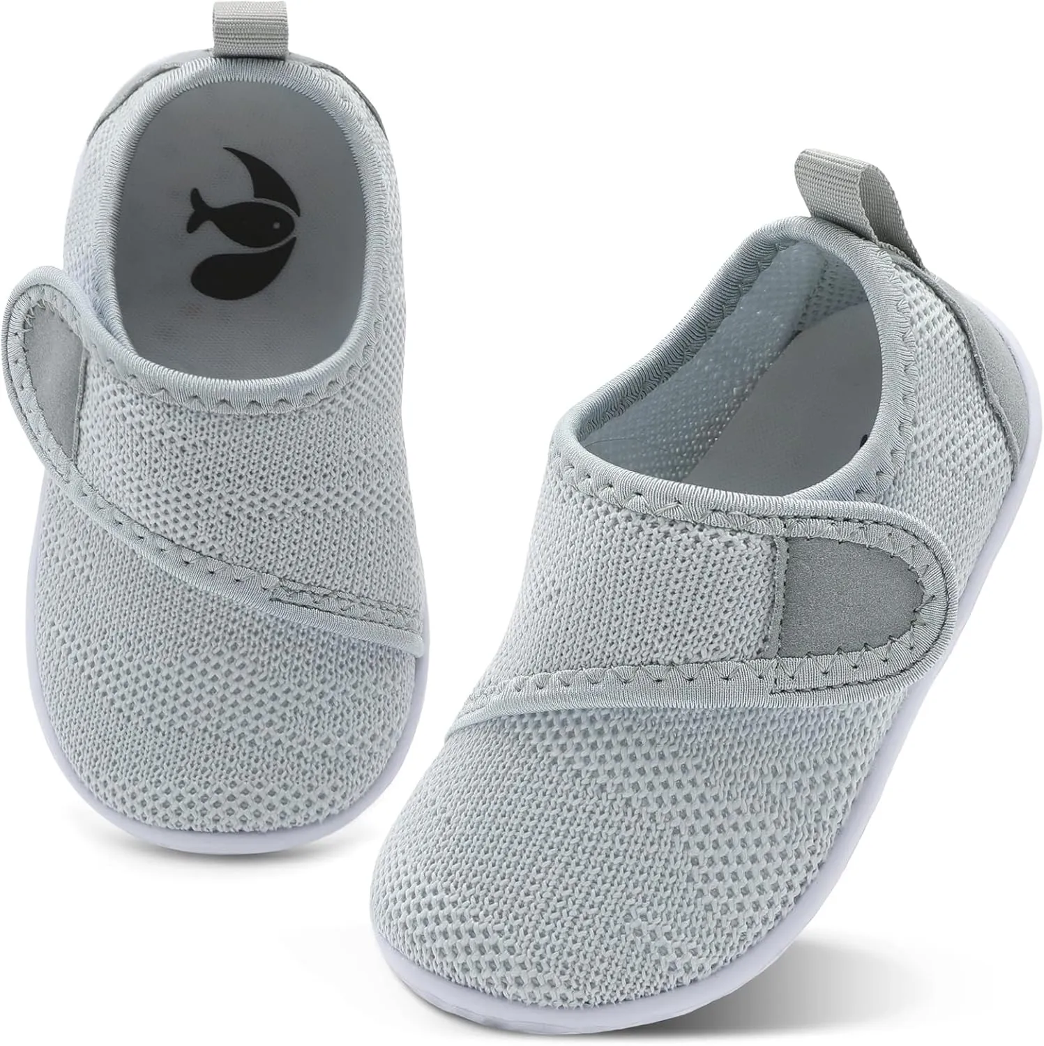 shopUAL Toddler Water Shoes Kids Girls Boys Beach Aqua Socks Skin Barefoot Walking Water Shoes Quick Dry Non-Slip Breathable Swim Pool Surf
