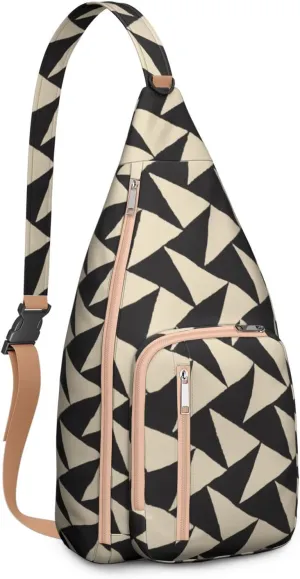 Shoulder Sling Crossbody Casual Chest Bag For Travel Sports Running,Backpack for Men & Women Lightweight Sports BagCrossbody Concealed Carry,Plaid Shoulder Bag Waterproof Chest Bag