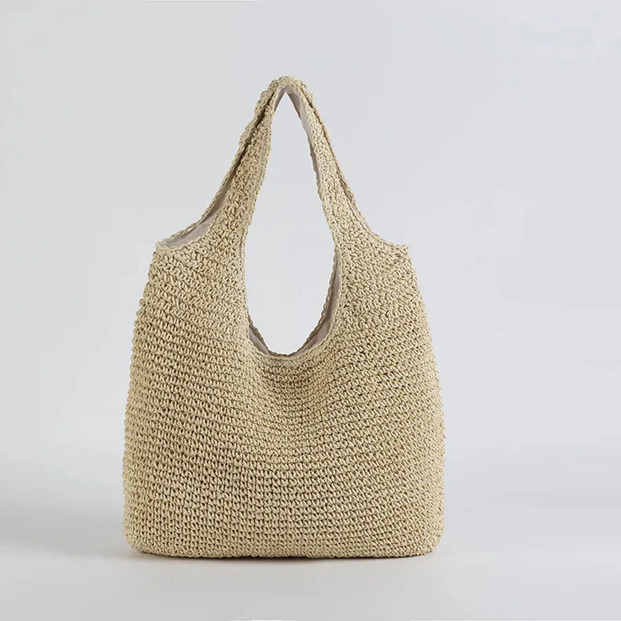 Sienna Elegant Straw Beach Bag