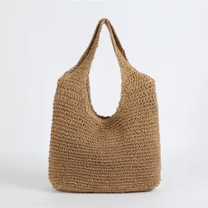 Sienna Elegant Straw Beach Bag