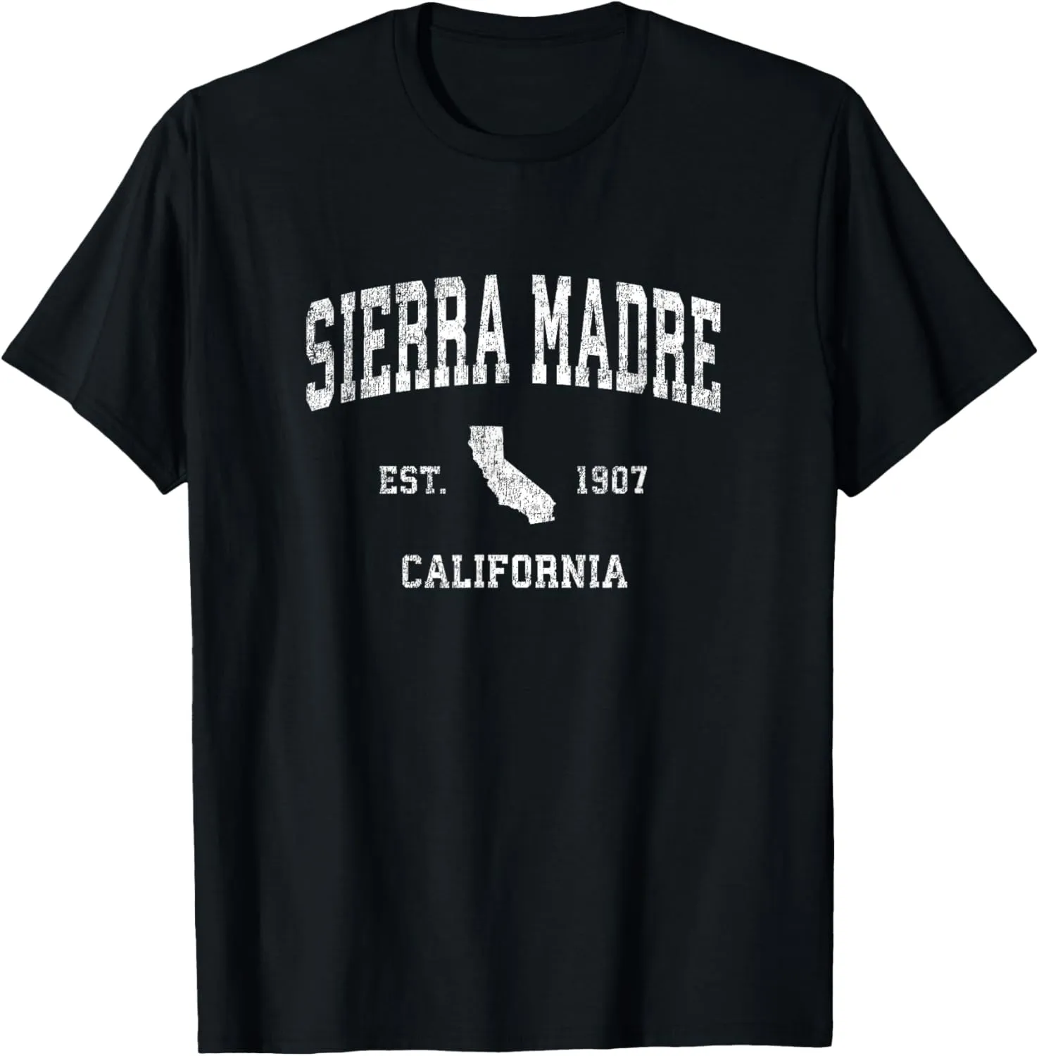 Sierra Madre California CA Vintage Athletic Sports Design T-Shirt