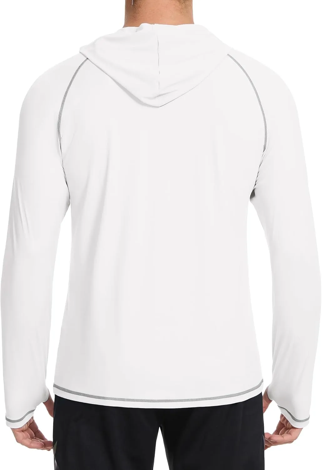 SILKWORLD UPF 50  Fishing Shirts for Men Long Sleeve Sun Protection Hoodie UV SPF Rash Guard Workout Swim Shirts