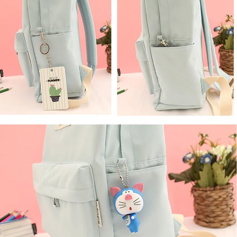 Simple Design Oxford Korea Style Women Backpack  Girls Leisure Bag School Student Book Teenager Useful Travel