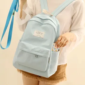 Simple Design Oxford Korea Style Women Backpack  Girls Leisure Bag School Student Book Teenager Useful Travel