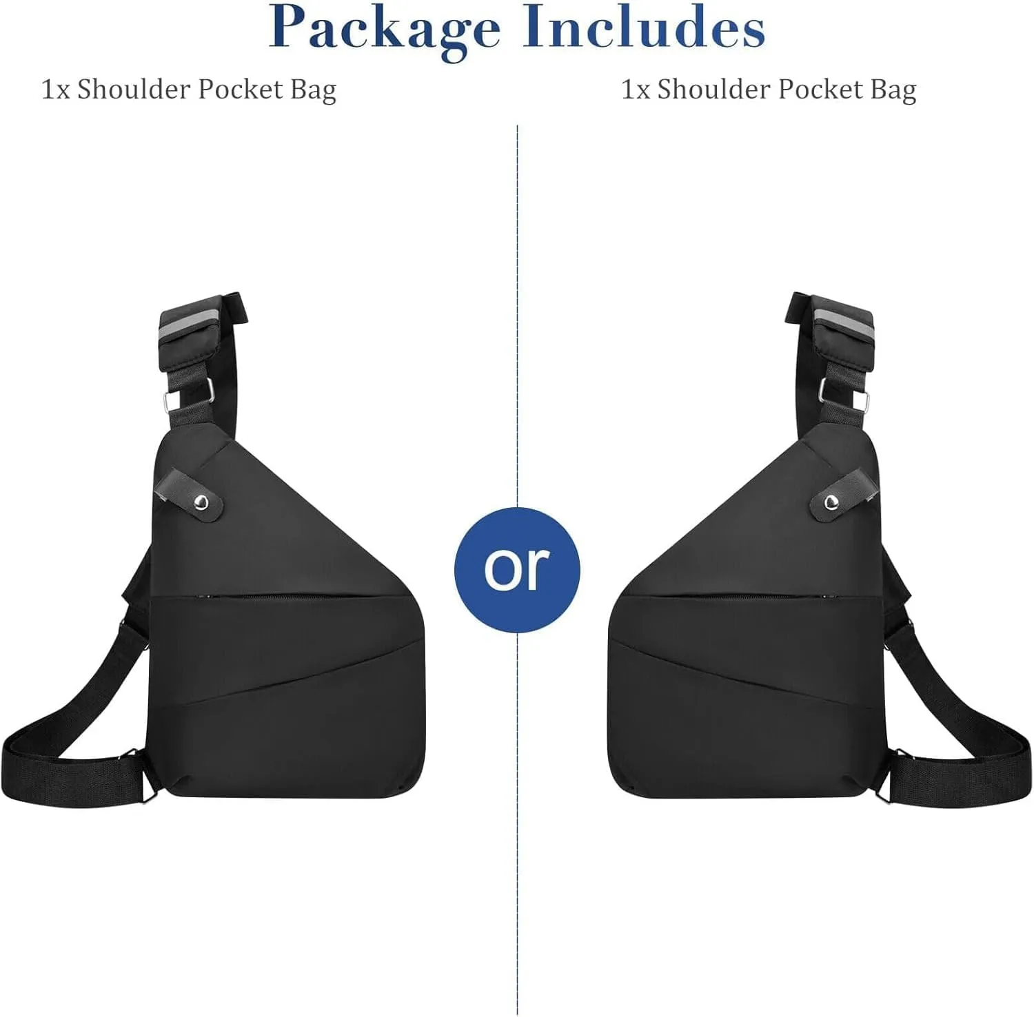 Simplify Living Cross Body Bag Anti Theft, 2025 Slim Sling Multi-pocket Crossbody Travel with Adjustable Strap for Women Men