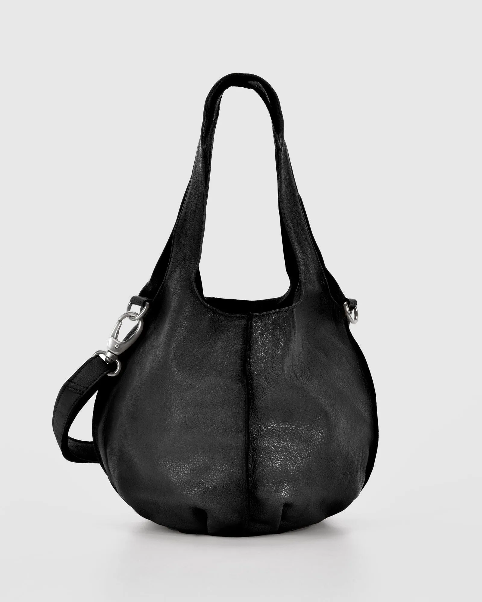 Simpson Small Round Leather Tote Bag