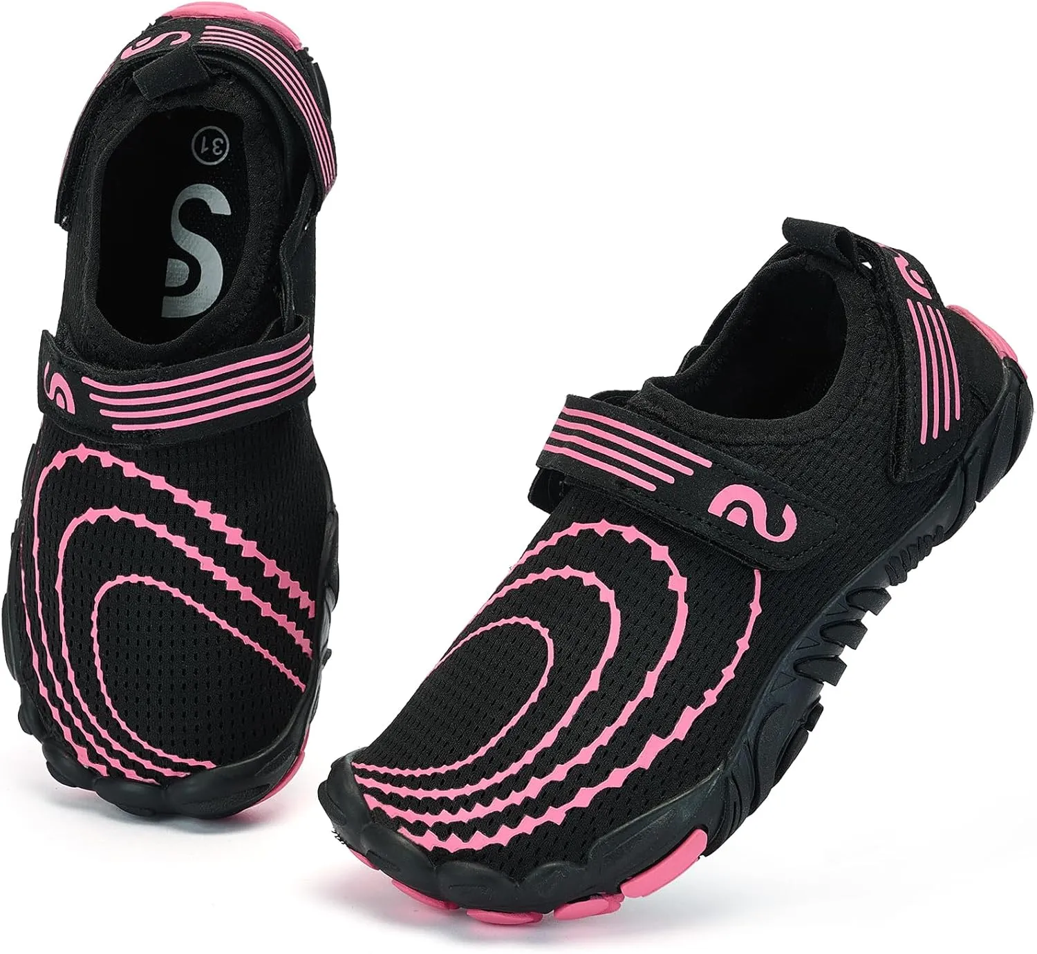 Slow Man Kids Water Shoes Quick Dry Non-Slip Barefoot Shoes Swim Beach Outdoor Pool Shoes for Boys Girls Lightweight Breathable