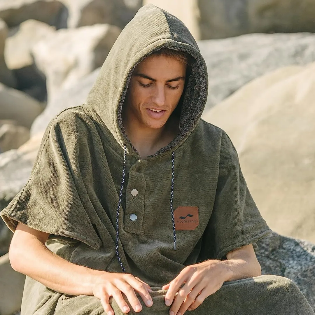 Slowtide Extra-Warm Changing Poncho - Change privately in Public | Includes Kangaroo Pouch & Double Layer Woven Hood