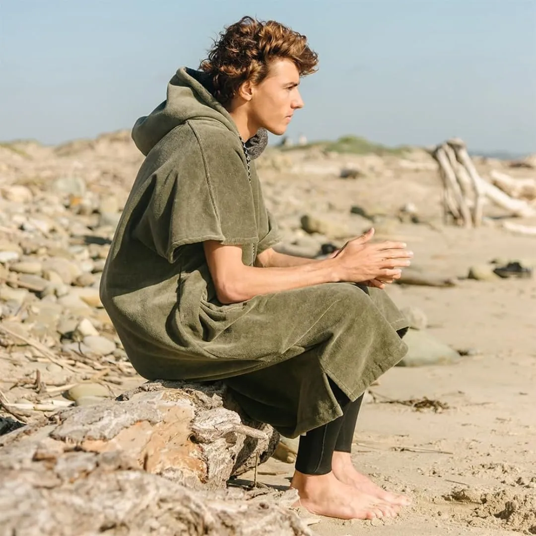 Slowtide Extra-Warm Changing Poncho - Change privately in Public | Includes Kangaroo Pouch & Double Layer Woven Hood