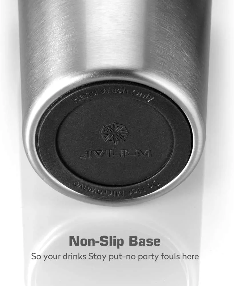 Snack tumbler with lid and straw, stainless steel insulated 2-in-1 travel coffee mug, water bottle with snack cup (Navy Blue, 22, ounces)