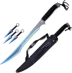 Snake Eye Tactical Fantasy Design Ninja Sword Comes with Nylon Sheath