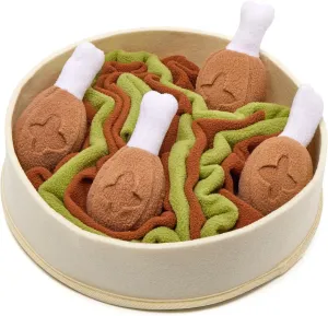 Snuffle Toy for Dogs, Interactive Dog Treat Puzzle, Puppy Plush Toy, Machine Washable Dog Enrichment for Slow Feeder, Made of Recycled Materials, All Breed Sizes