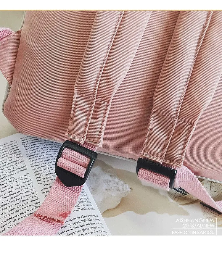 Soft Fabric Simple Backpack