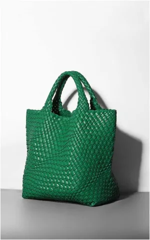Soft leather bucket bag, Tote one shoulder large bag, woven dumpling bag, niche design beach bag