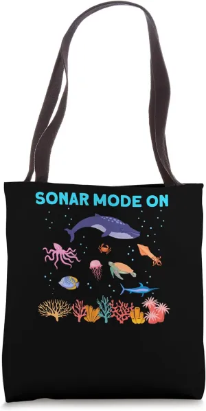 Sonar Mode On Ocean Nature Marine Biology Scientist Tote Bag