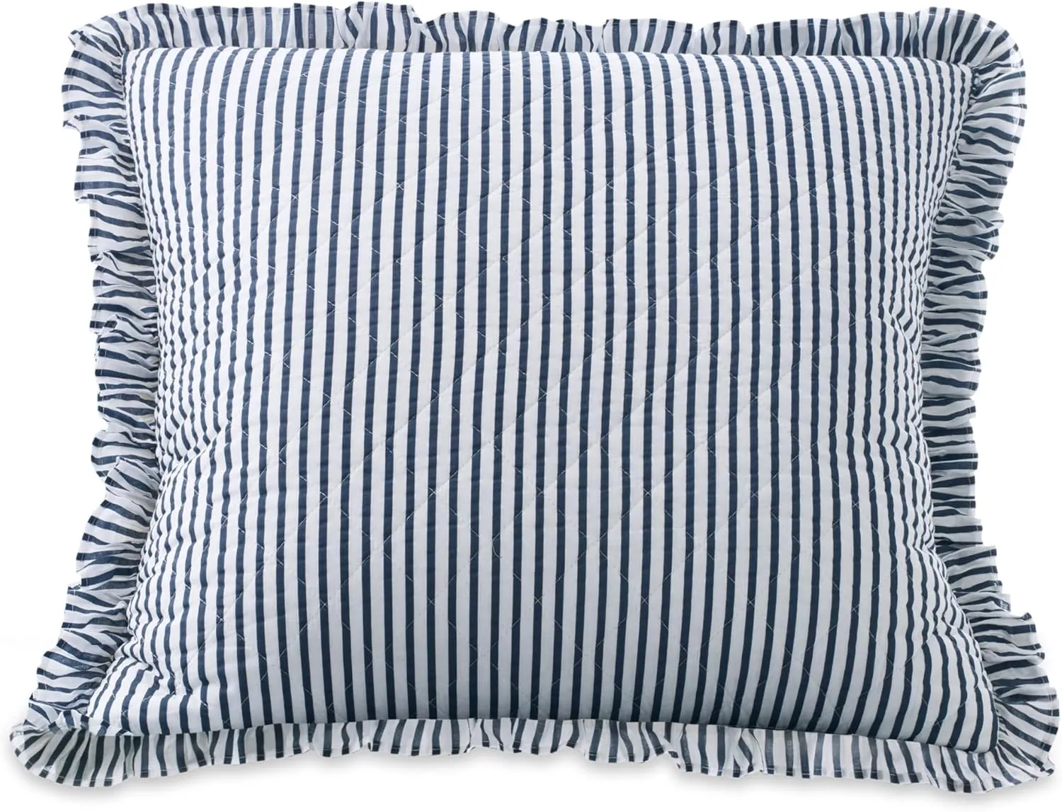 Southern Tide South Shore Blue Quilt - Twin Size Reversible Quilt Bed - Lightweight Bedspread - Machine Washable - Soft Striped Bed Coverlet for All Seasons (Twin, Blue)