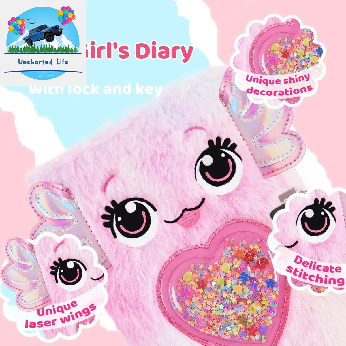 Spark Creativity with Axolotl Diary: A Lockable Journal for Girls 6-8