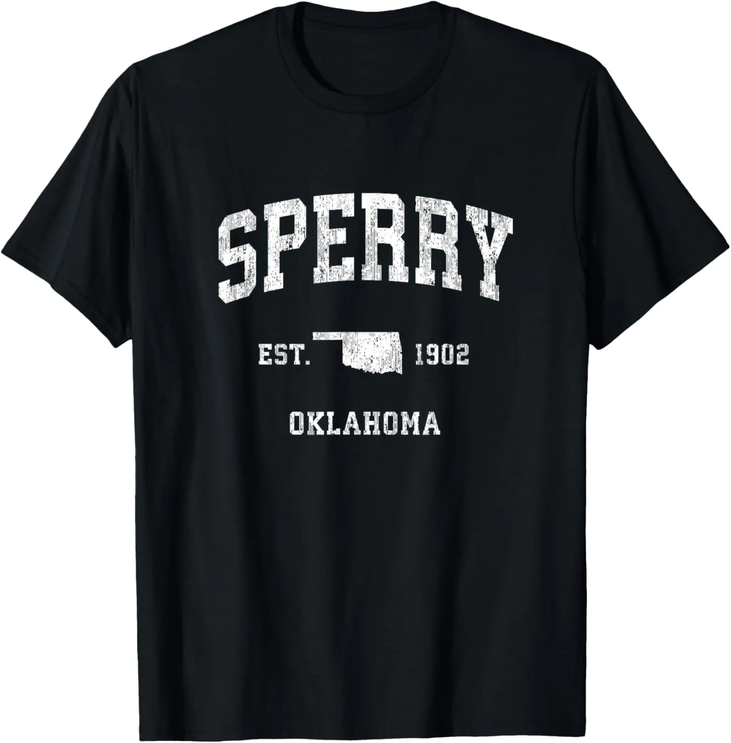 Sperry Oklahoma OK Vintage Athletic Sports Design T-Shirt