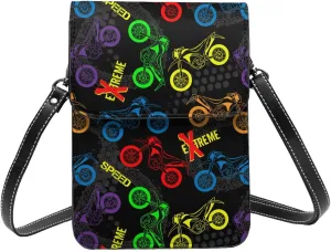 Sport Balls Football Champ Winner Leather Crossbody Phone Purse for Women Cute Wallet Bags Lightweight Mini Sling Bag