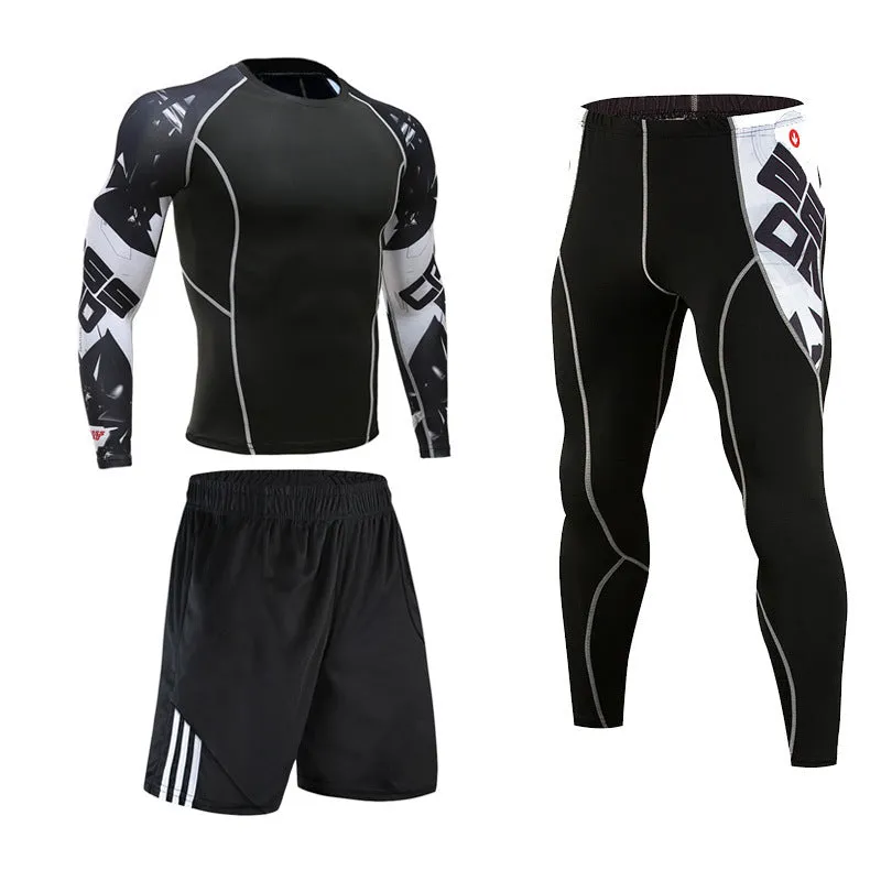 Sports Suit Men's Tights Basketball Running Suit