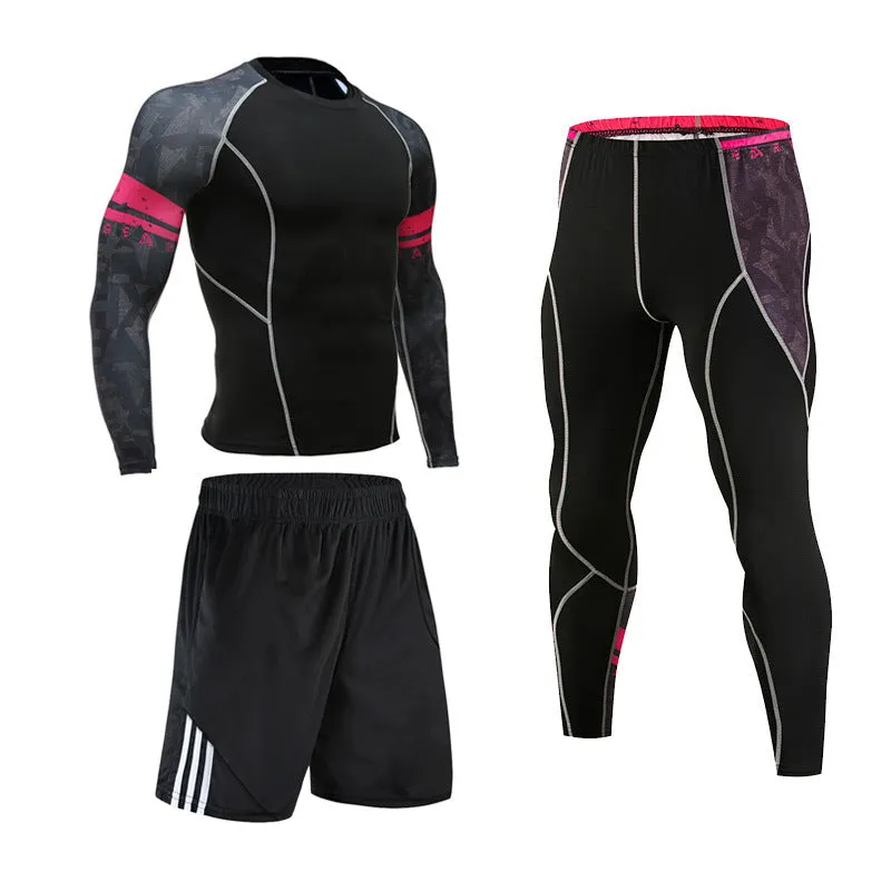 Sports Suit Men's Tights Basketball Running Suit