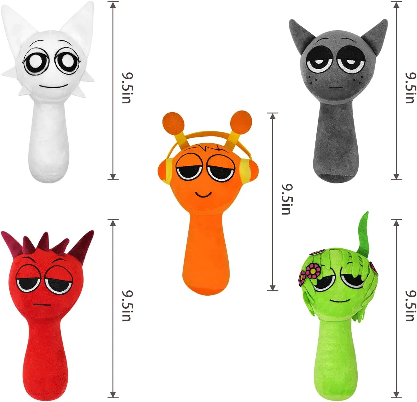 Sprunki Plush Soft and Fun Stuffed Toys Dolls for Fans and Friends - Christmas, Birthday