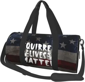 Squirrel Lives Matter Duffel Bag Gym Bag Travel Sports Tote Large Foldable Beach Swim Yoga96