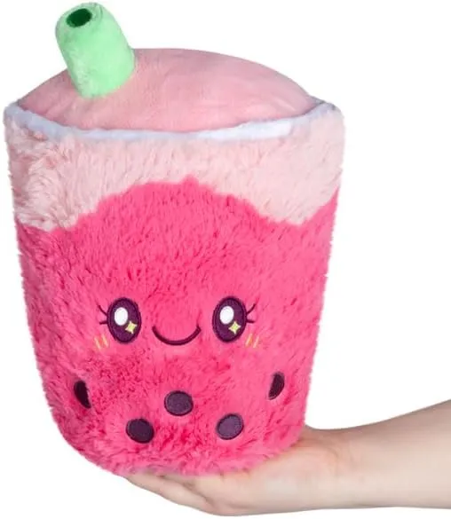 Squishable / Mini Comfort Food Strawberry Bubble Tea Plush