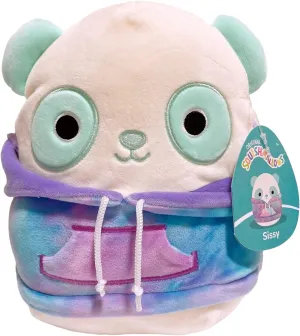 Squishmallows Hoodie Animal Squad Plush Toy (12" Sissy The Panda)