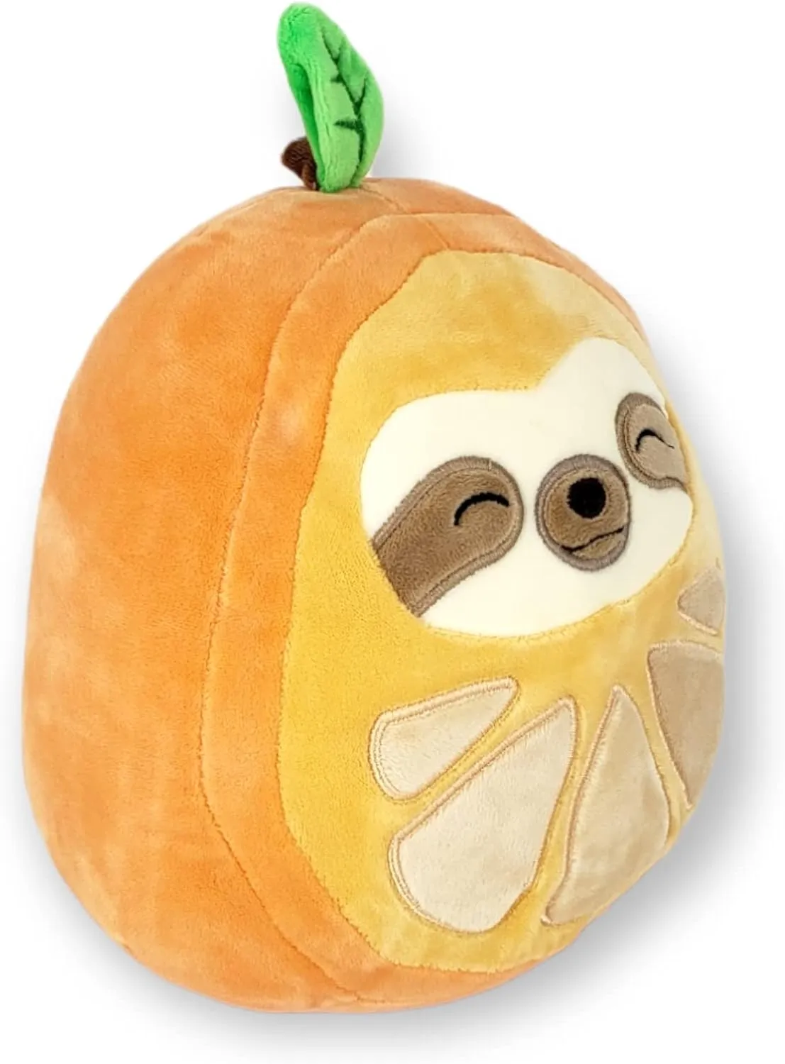 SQUISHMALLOWS KellyToy 8 inch (20cm) Foodie Squad - Simon The Sloth in Orange Costume