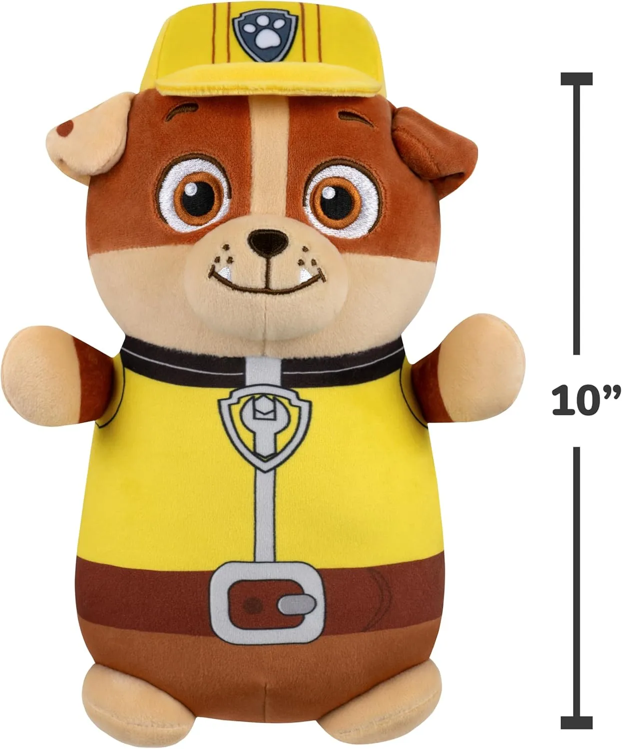 Squishmallows Original Paw Patrol 10in Rubble HugMees – Ultrasoft Official Jazwares Plush (Medium-Sized)