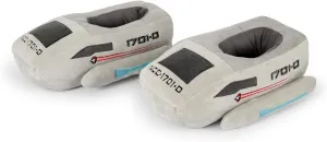 Star Trek: The Next Generation Shuttlecraft 3D Slippers | Starfleet-Themed Plush, Lightweight House Shoe With Non-Slip Sole | Comfortable Loungewear | Mens 12-13