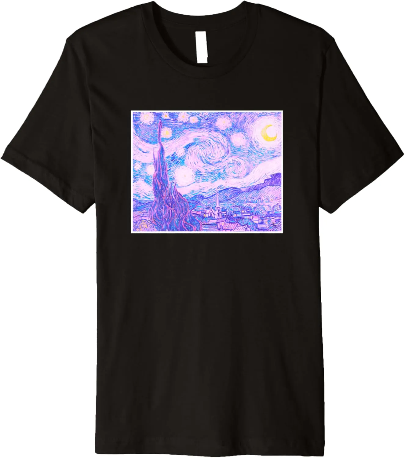 Starry Night Vincent Van Gogh Art Pastel Goth Soft Grunge Premium T-Shirt